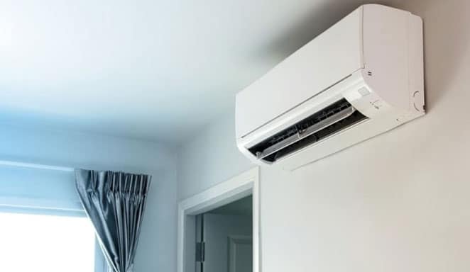 Heatpump in Johnsonville on wall